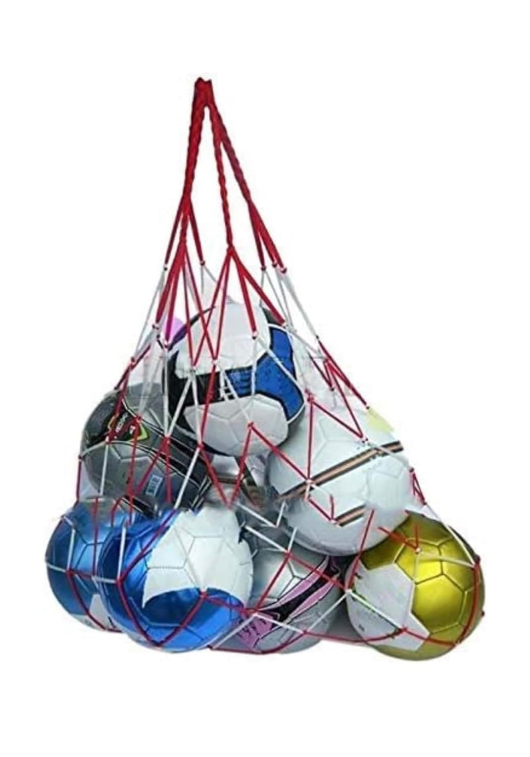 SNC Sports Football Carry Net (12 to 16 Balls) | Strong & Durable Nylon Mesh Bag for Football, Basketball & Volleyball