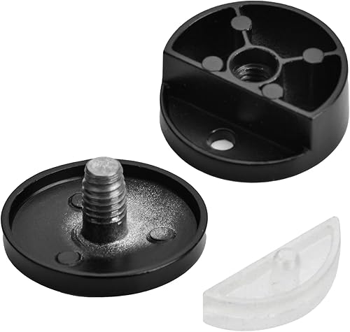 Miniatura 5 de Kit de montaje de espejo sin marco de 0.118 a 0.198 pulgadas, paquete de 8 unidades, kit de montaje de espejo de fijación de doble tornillo con