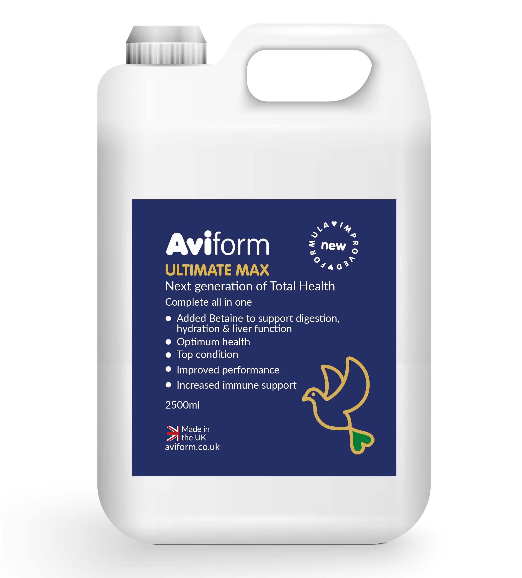 Aviform ULTIMATE Max NEW FORMULA Complete Supplement for Racing Pigeons 2500ml