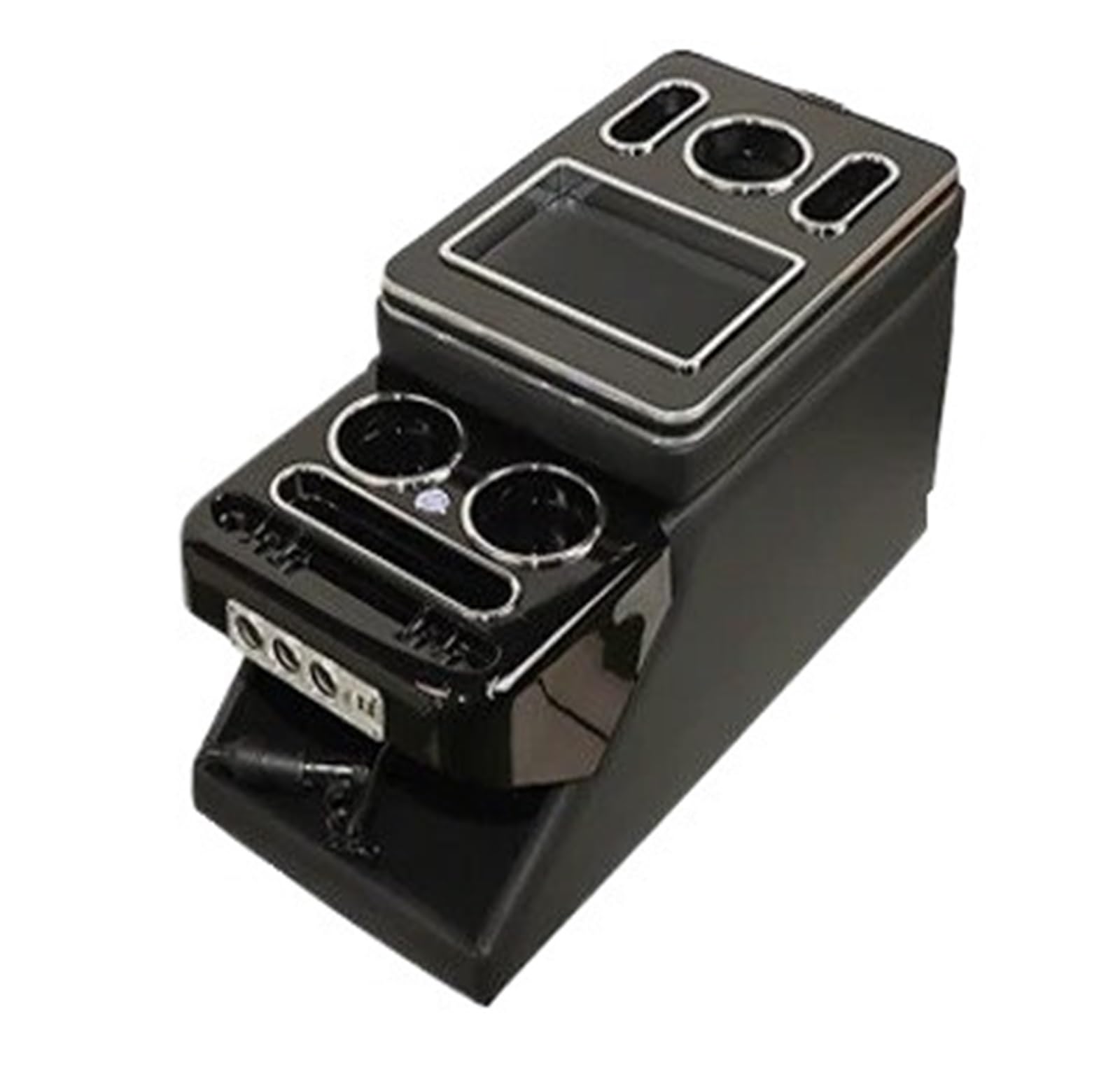Hguvsjd Armrest Box For Toyota For Proace For Verso Front Handrail Armrest Center Storage Box USB Charger Car Armrests(Style B-black)