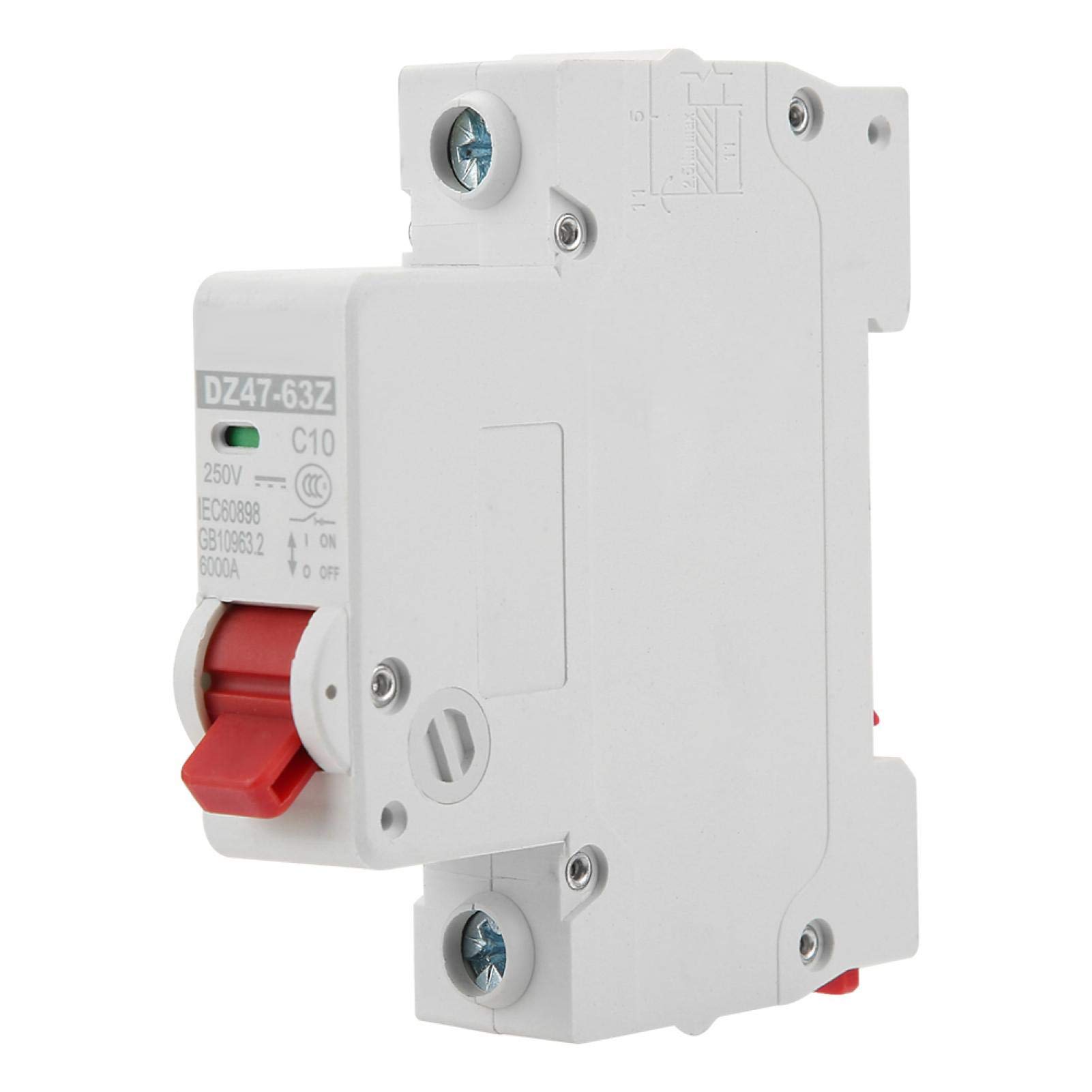 IEUMJNAT DZ47-63Z 1P Leakage Circuit Breaker 1 Pole for Bus Box Electrical