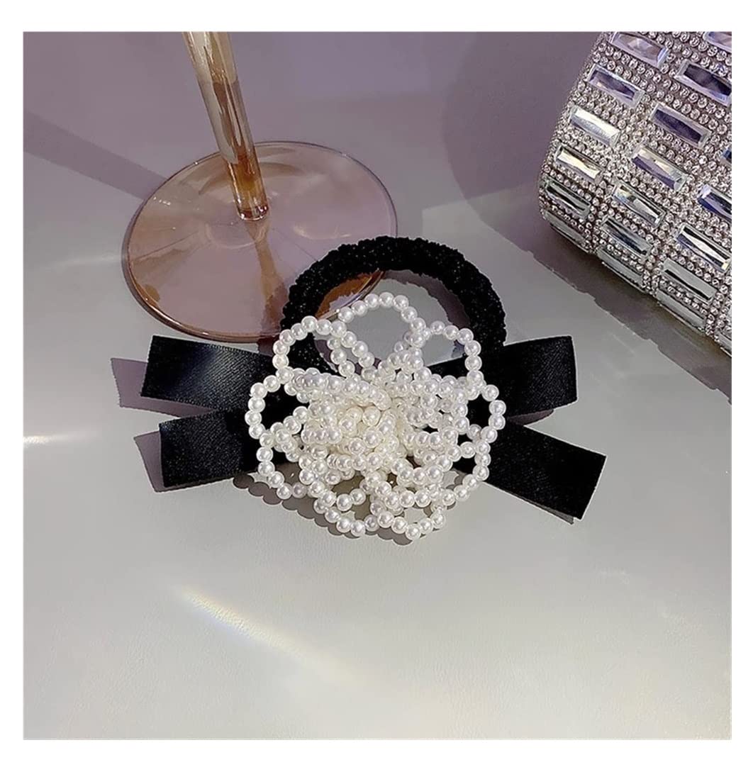 Scrunchies Haargummi 3 Stücke Perle Kopf Seil Bogen Haar Weibliche Pferdeschwanz Ring Haarschmuck Kopfschmuck Zopfgummi Elastische