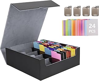 Sponsored Ad - Venssu Card Storage Box For Trading Cards With Dedicated Card Supporters,3000+ Mtg Deck Box With 24 Colorfu...