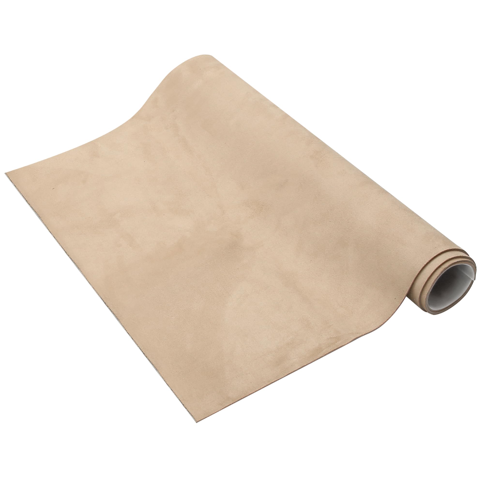 X AUTOHAUX Suede Headliner Fabric 60" Length x 47" Width Foam Backed for Car Truck RV SUV Interior Trim Protect Aging Broken Faded DIY Repair Replacement Beige