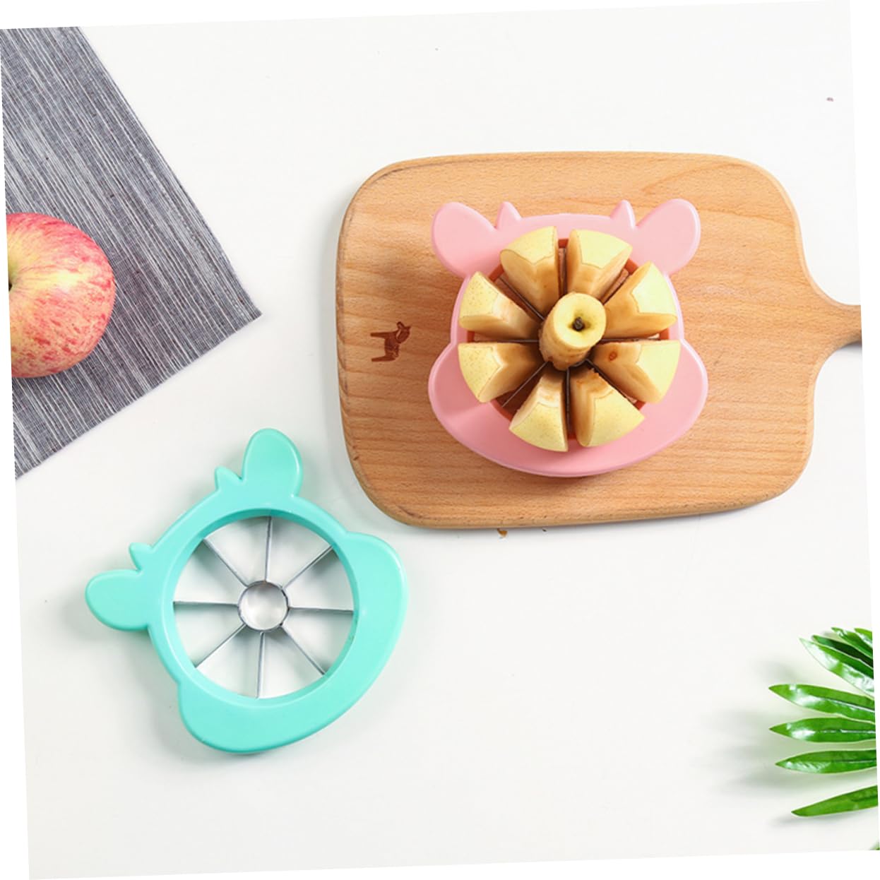 ABOOFAN Wassermelonenschneider 9 Stk Allesschneider Aufschnittmaschine Obstschneider Aus Edelstahl Cutter Fruchtschneider Splitter Wassermelone Schneidemaschine Apfelschneider