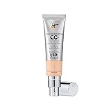 IT Cosmetics CC+ Cream (Light Neutral) - Natural Full Coverage Foundation With SPF 50+, Color Corrector & Anti-Aging Hydrating Serum, Hyaluronic Acid + Peptides, Lightweight - 1.08 fl oz