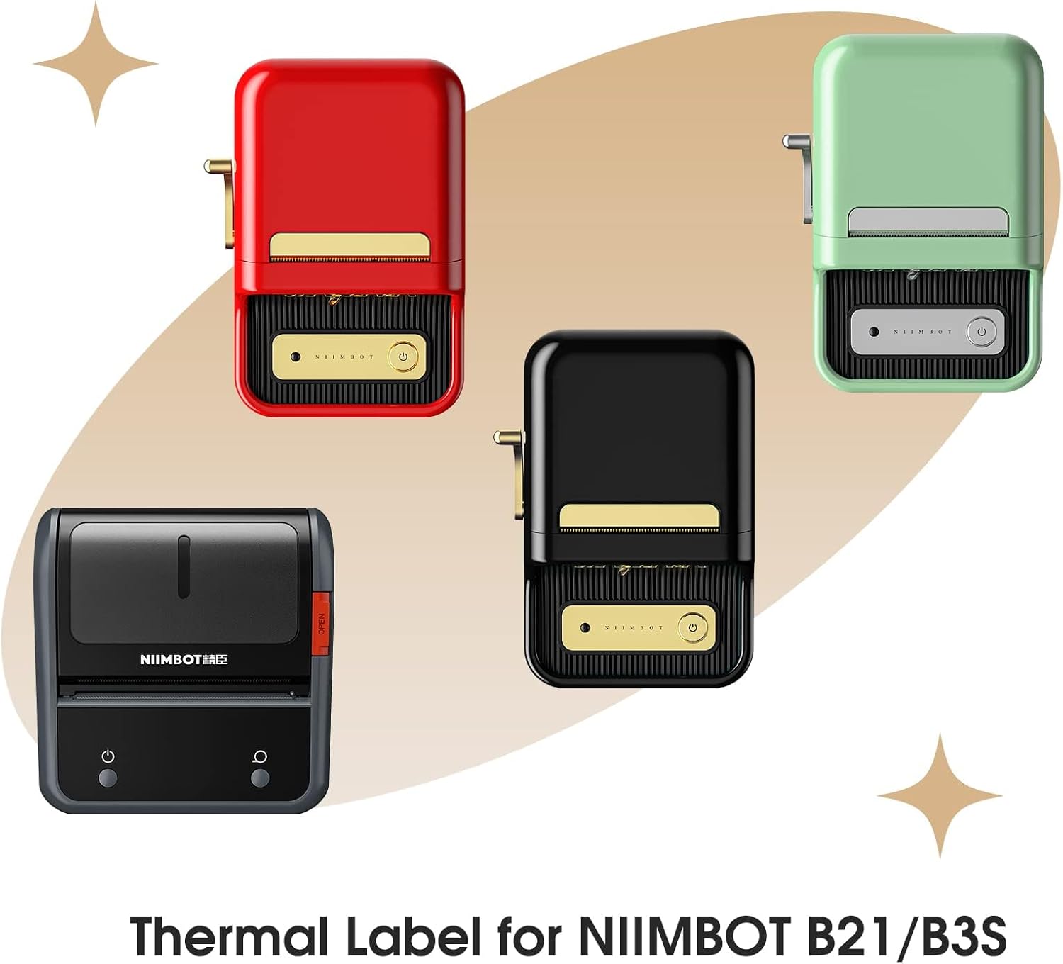 NIIMBOT Labels for B1/B21/B3S Label Maker, 1.57'' x 2.76'' (40x70mm) Thermal Sticker Label, Waterproof, Oil-Proof and Tear-Proof NIIMBOT Labels, 1 Roll of 110 Self-Adhesive Thermal Labels (White) - Image 3