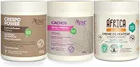 Kit Cronograma Capilar Ativador de Cachos 500g Creme de Pentear África Baoba e Crespo Power 500g cada - 3 itens