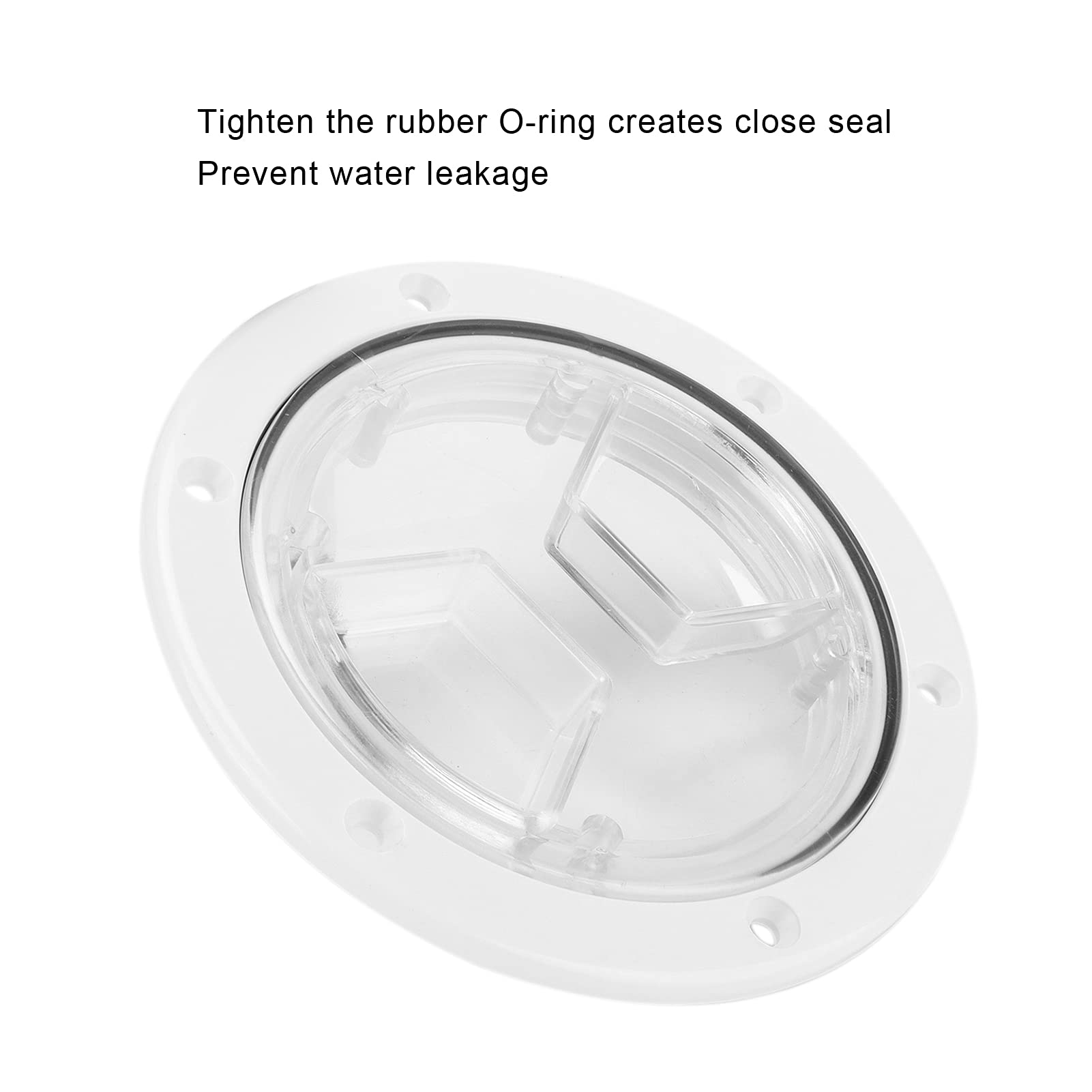 C&N Marine Boat RV Round Access Hatch Cover – Screw Out Deck Plate Sealing Cover – RV190