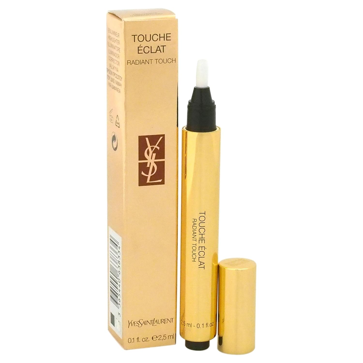 Yves Saint Laurent Touche Eclat Radiant Touch Concealer Luminous Honey for Women, 0.1 Ounce Yves Saint Laurent Touche Eclat Radiant Touch Concealer Luminous Honey for Women, 0.1 Ounce