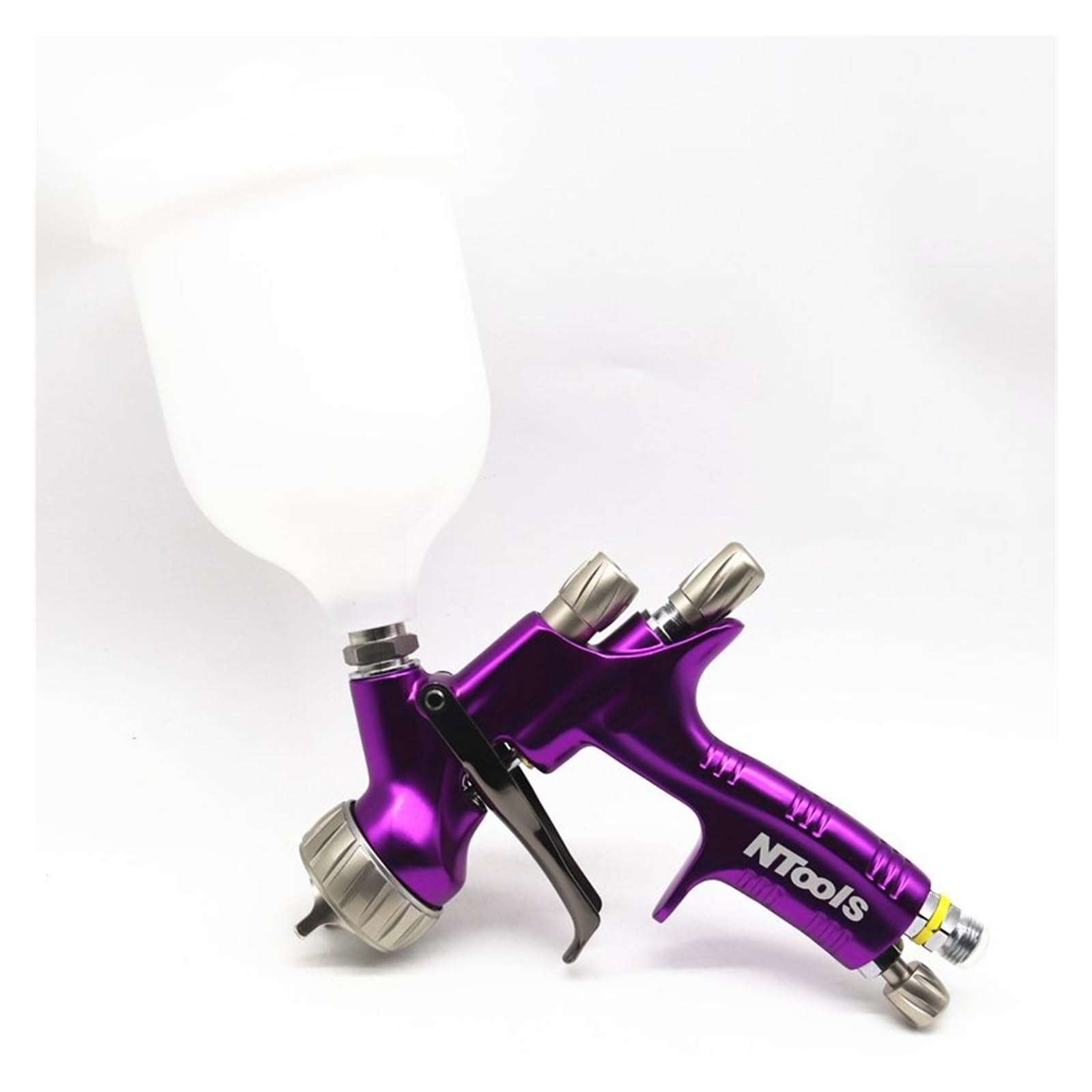 Pistolet de pulvérisation de peinture LVLP avec buses interchangeables de 1.3mm et 1.5mm