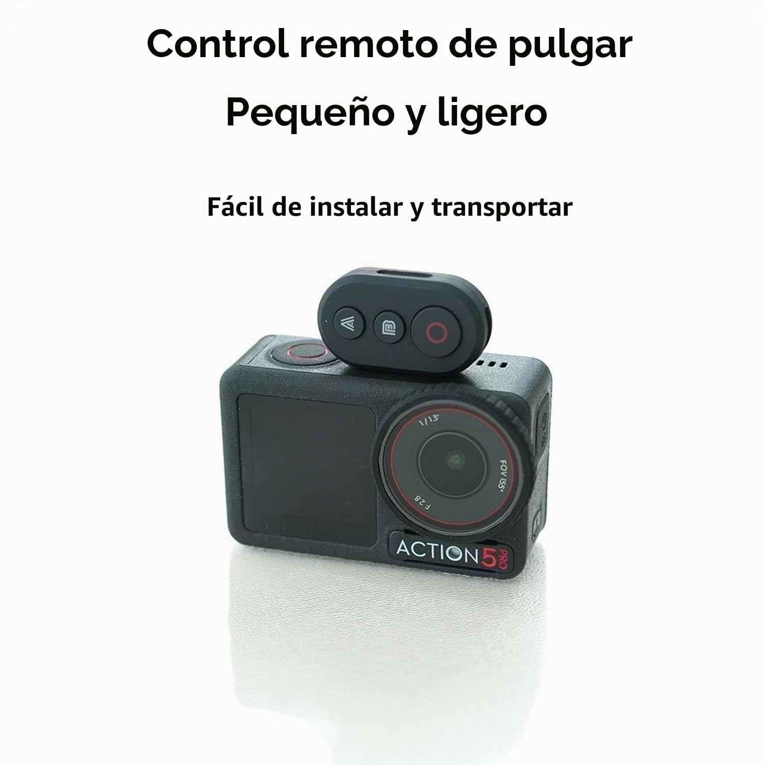 Mando a distancia Bluetooth para cámara DJI Osmo Action 5 Pro/Action 4/Osmo 360, alcance de 30 m, control remoto inteligente, obturador y zoom, compatible con teléfonos iOS y Android