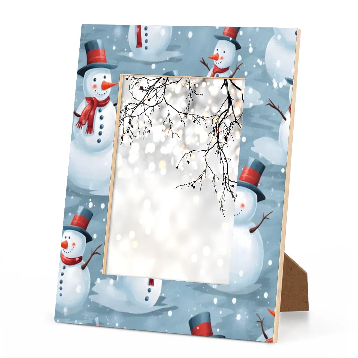 Amazon.com - FIXIXI Cute Snowman Picture Frame 5x7, Snowman Winter