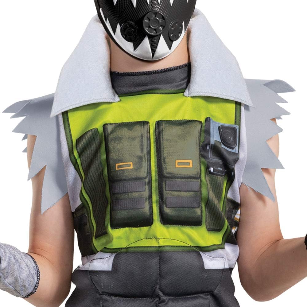 Disguise Apex Legends Octane Costume, Video Game Inspired Muscle Padded Jumpsuit and Mask, Child Size Medium (7-8) : Clothing, Shoes & Jewelry
