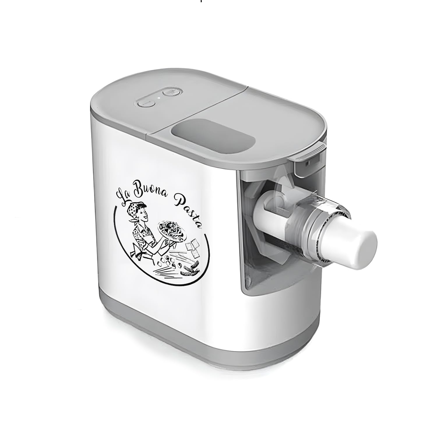 Avilia Macchina per Pasta Elettrica 200W con 12 Stampe per Vari Formati - Impasto Rapido 3 Min, Pasta Pronta in 10 Min - Capacità 350g in omaggio raschietto per la pulizia -