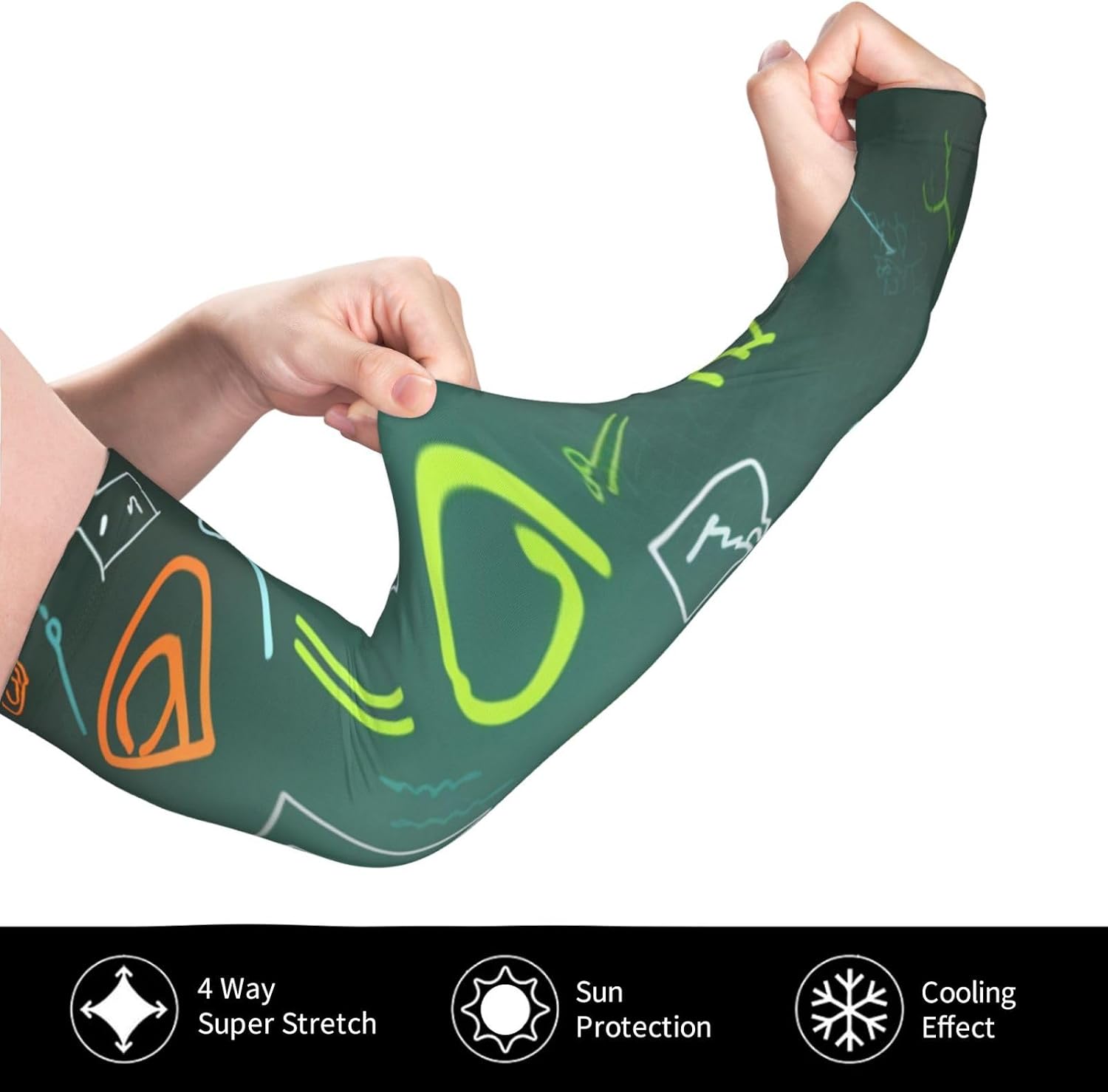 Math question Arm Sleeve for Men Women UV Protection Cooling Sun Sleeves Compression Tattoo Sleeve Cover