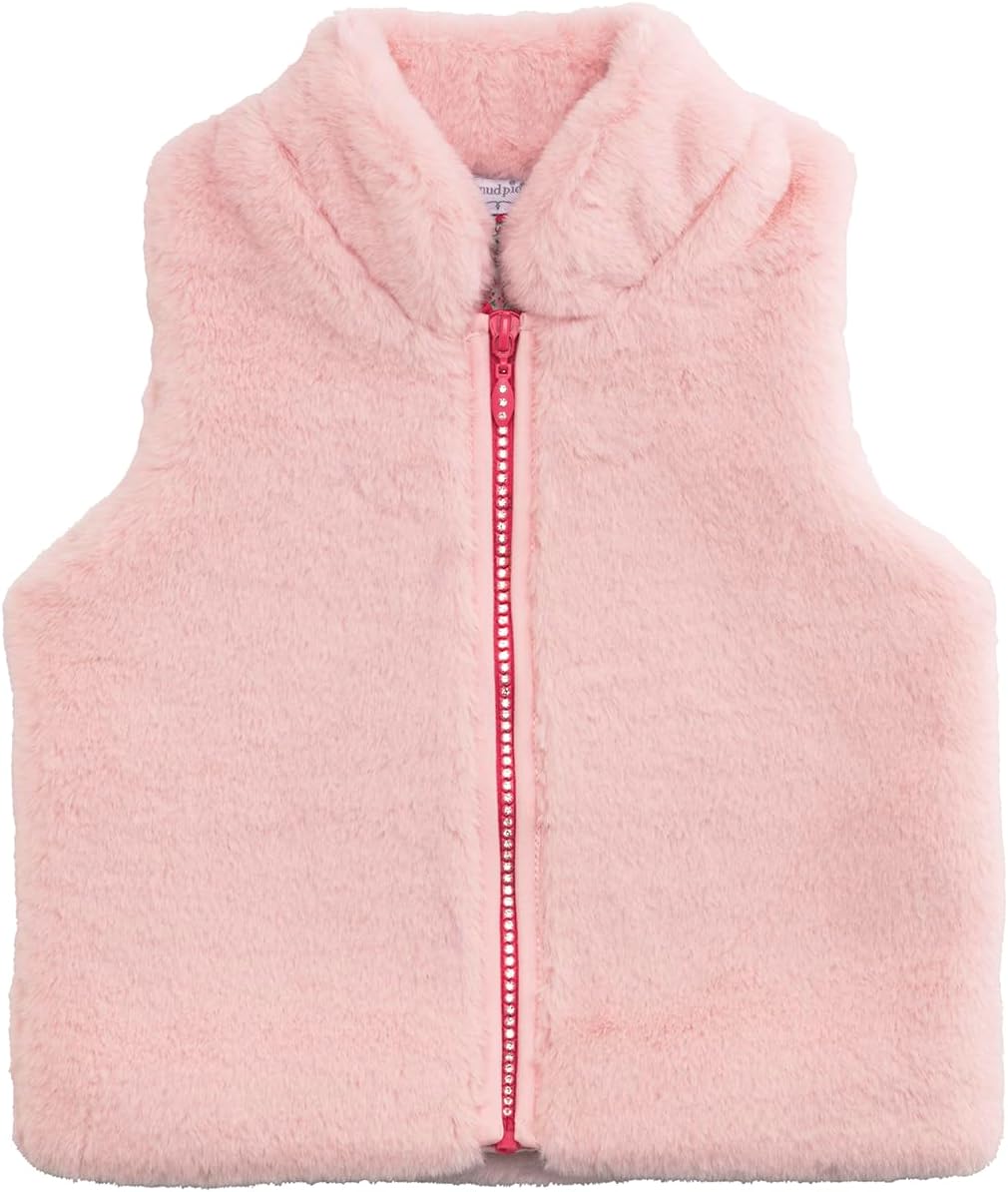 Mud Pie Baby Girls' Mud Pie Kids Girl Fur Zip Vest