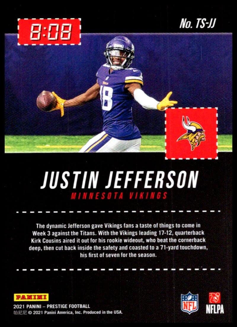 Amazon.com: 2021 Panini Prestige Time Stamped #4 Justin Jefferson
