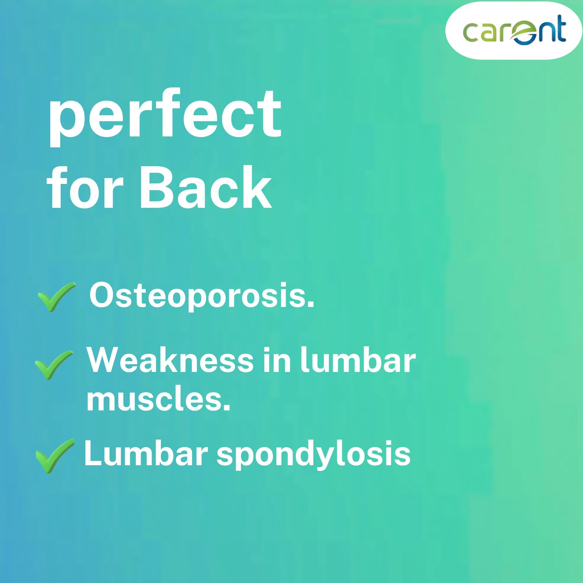 Carent Universal Dorso Lumber Brace β Lumbar and Lower Back Support for Pain Relief Strain Recovery and Posture Improvement 2