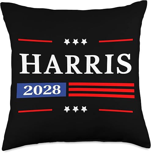 2028 Kamala Harris Presidential Election 2028 Kamala Harris Election President Presidential Throw Pillow, 18x18, Multicolor