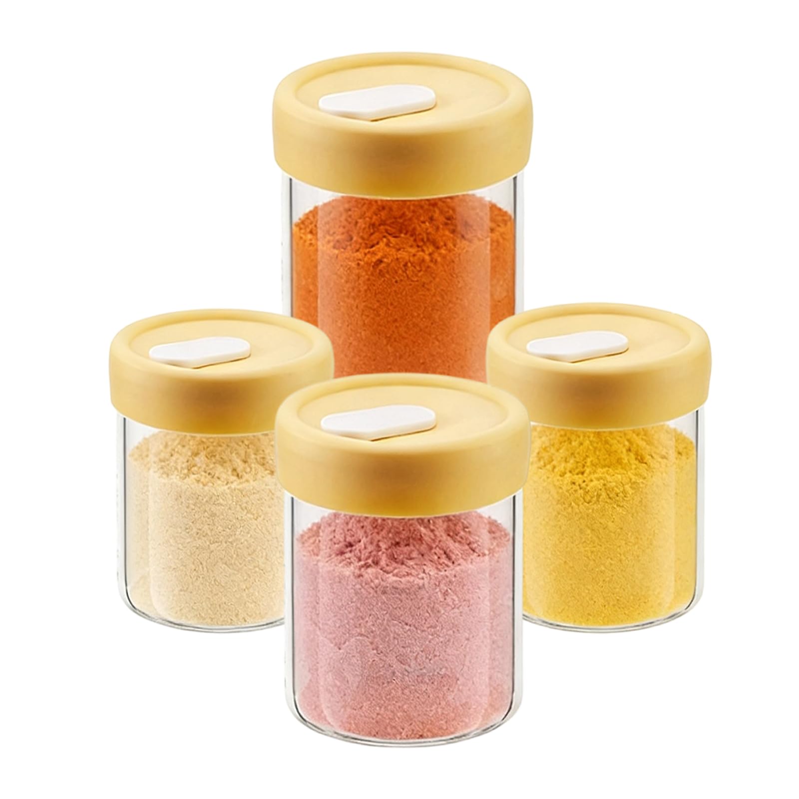 PANGBOER Premium High Borosilicate Glass Sealing Container with Heat Resistance for Long Time Food Storage in Kitchens and Restaurants Grains Storage Container