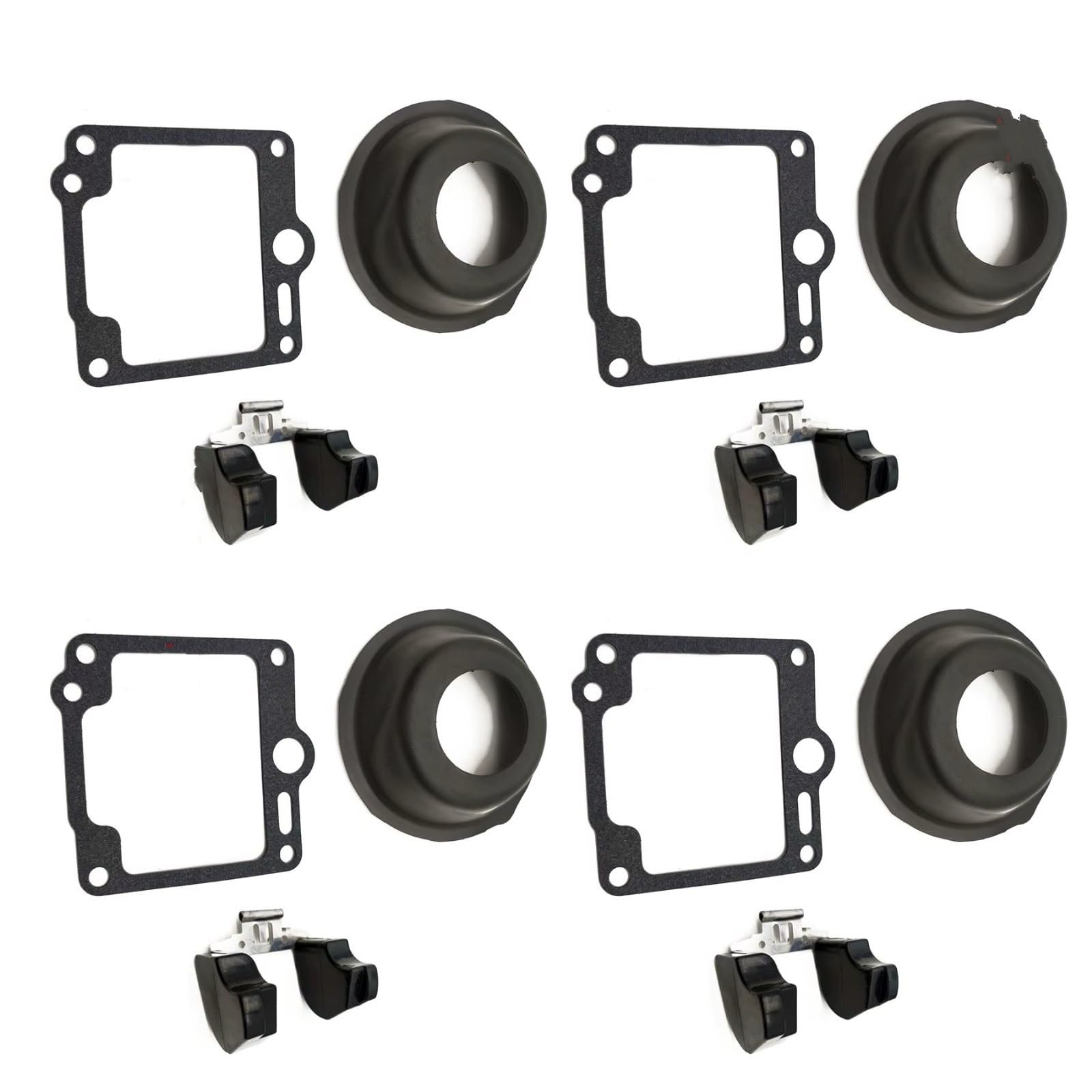 Kit Carburador Repuesto Compatible Con Yamaha Para XJ900F 1986-1990 Kit De Reparación De Carburador Motocicleta Junta Aguja Flotante Diafragma Vacío Flotador(F 4sets)