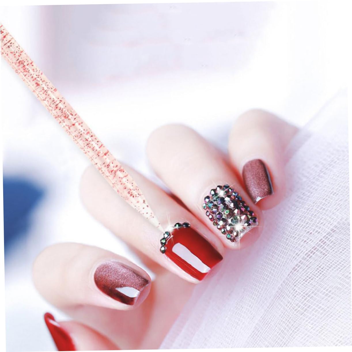 400pcs Nail Art Tools Plastic Cuticle Sticks Dotting Sticks for Nail Art for Professionals Beginners