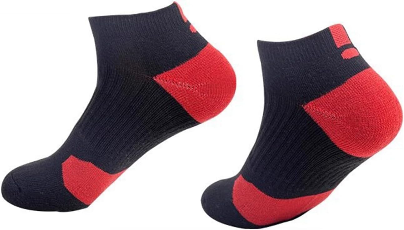Men's Quarter Socks Cushioned Heel and Toe for Running Training