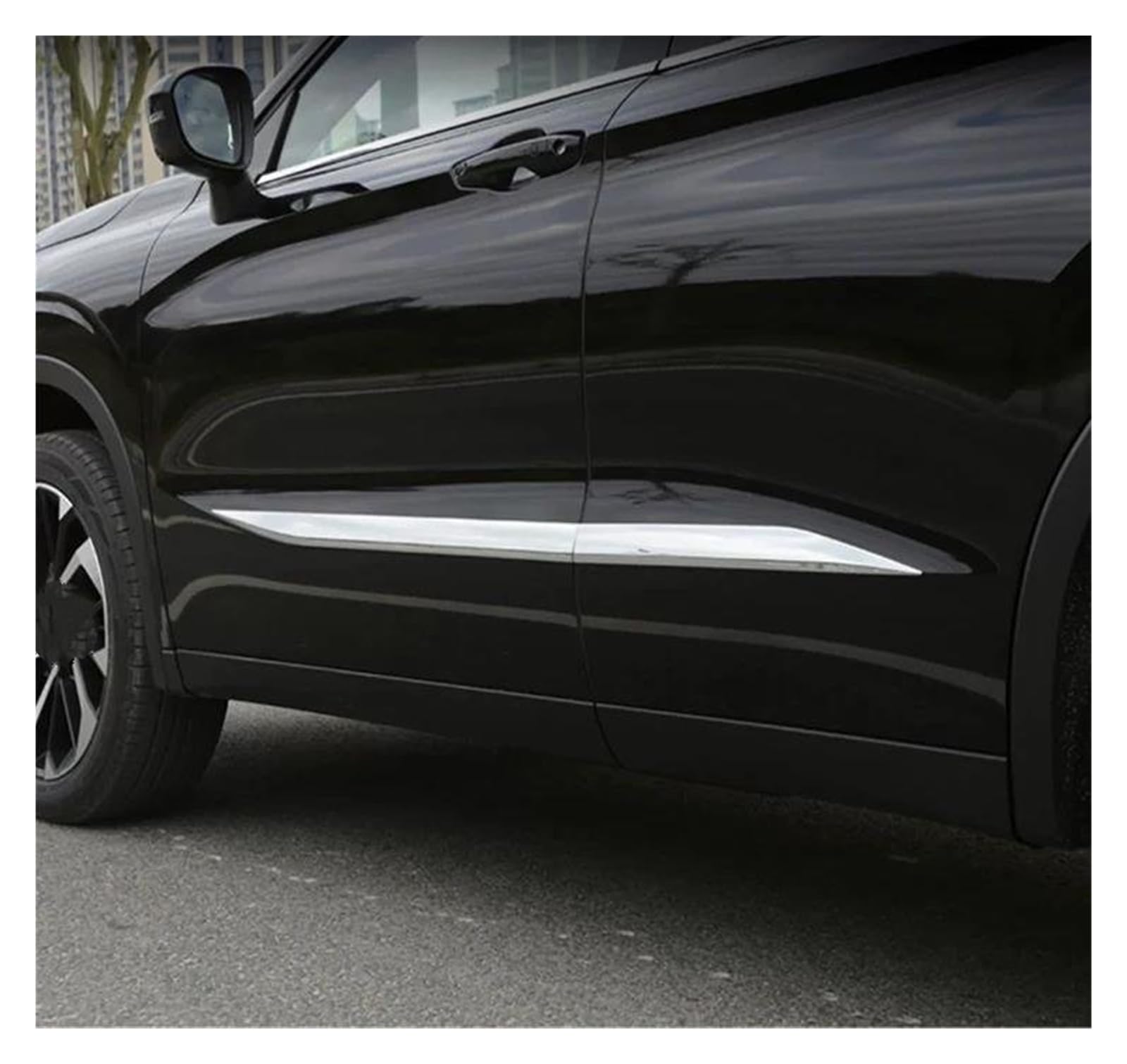 Frontspoiler Lippe Für Mitsubishi Für Outlander 2022 2023 2024 Auto Vorderen Stoßfänger Carbon Fiber Anti Scratch Protector Körper Kit Trim Zubehör Frontstoßstange Spoiler