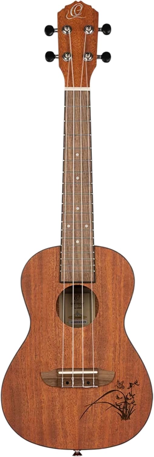 Ortega Guitars, 4-String Bonfire Series Concert Ukulele, Right-Handed, Acoustic, (RU5MM)