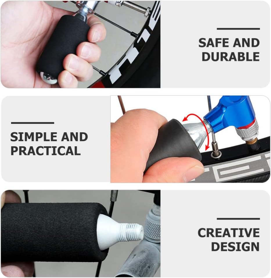 6pcs Bicycle Tires CO2 Inflator Accessories Protective Sleeve Mini Inflator Sponge Sleeves Portable Cycle Tire Pump Covers image 4