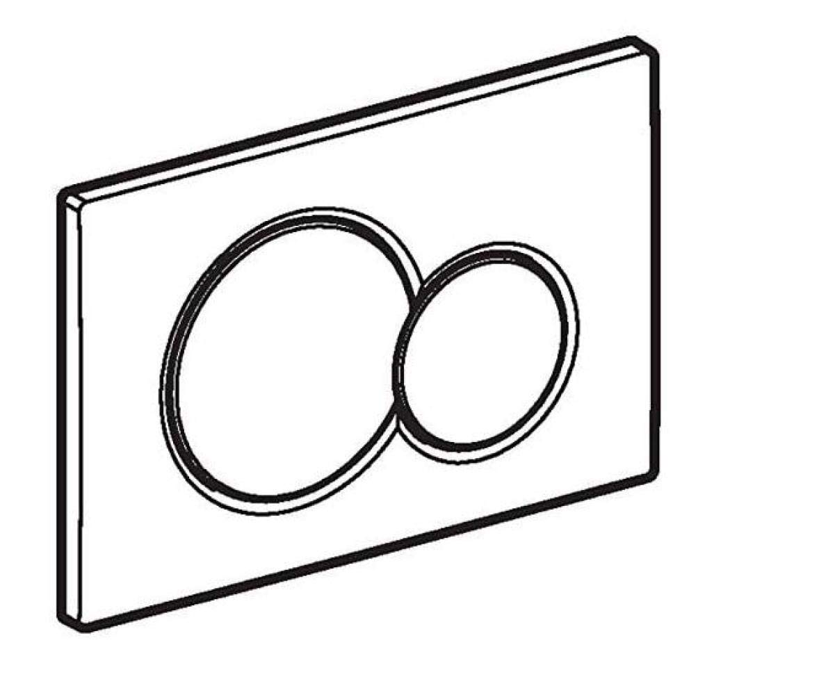 Geberit - 115.770.11.5 - Placa blanca para empotrar, Sigma 01
