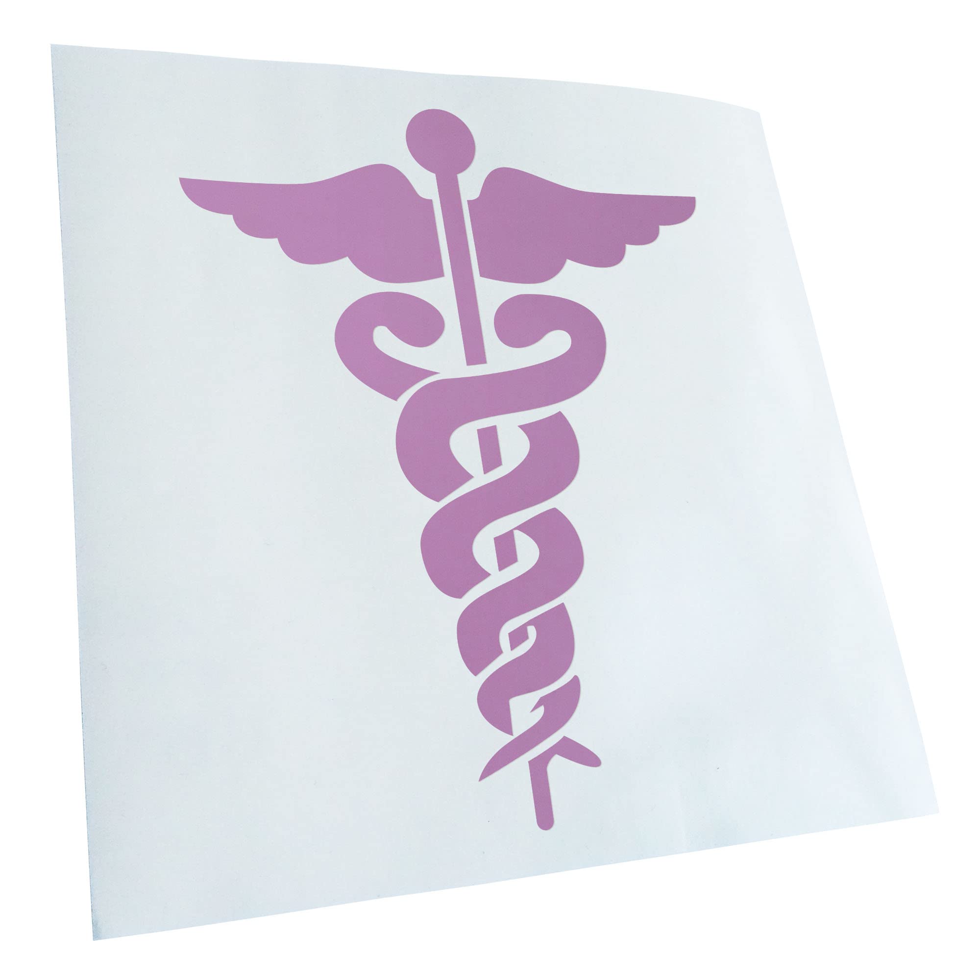 Kiwistar - Car Sticker - Lilac - 12.5 x 10 cm Aesculapstaff - Doctor Symbol - Snakes - Rear Window Car Sticker Weatherproof for Car Truck Moped Truck - Sticker Exterior Self-Adhesive Tuning