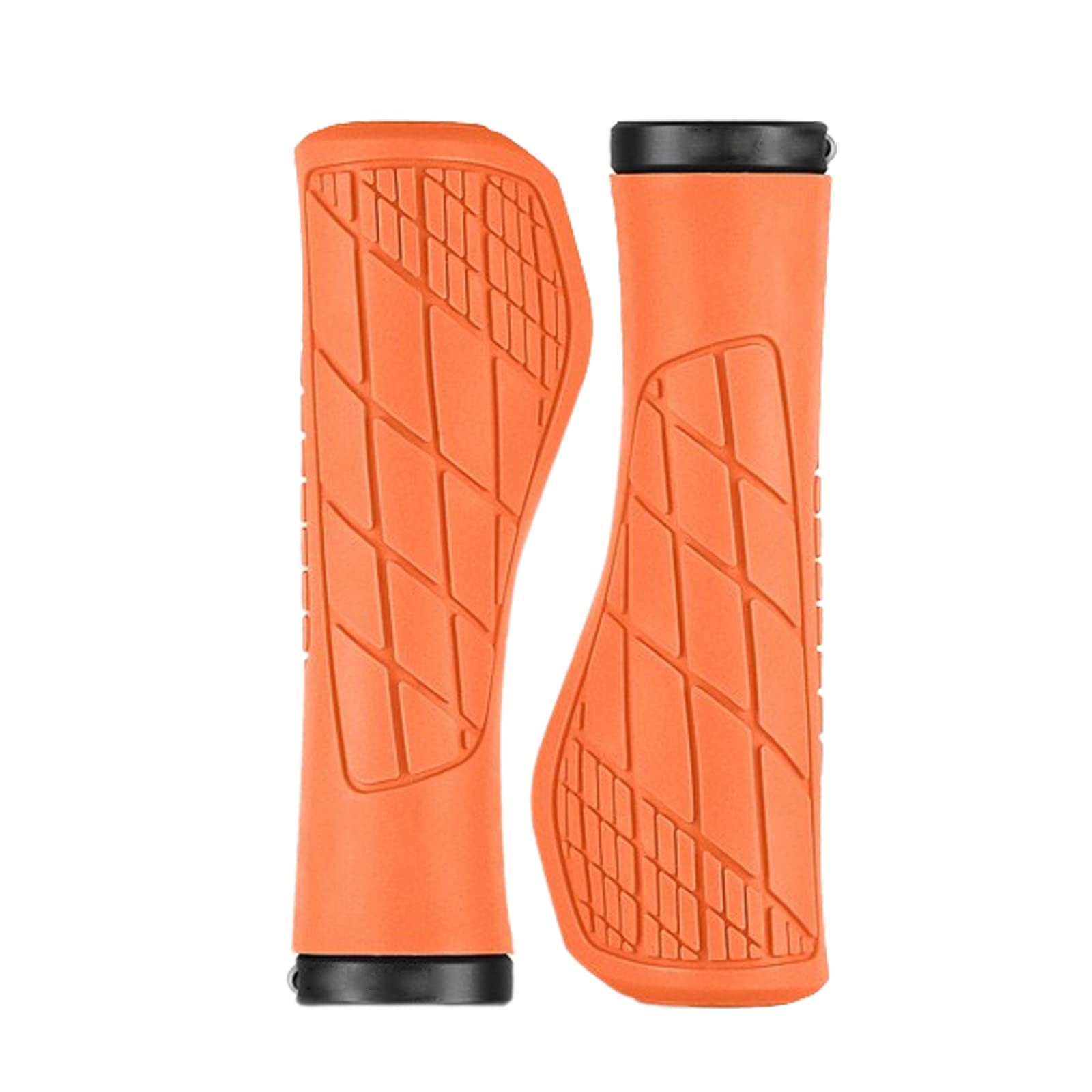 Fahrradlenker, Lenkererhöhungen, Ergonomisch gestaltete Fahrradgriffe, Bequeme Fahrradlenkergriffe, rutschfeste Griffe,(Orange)