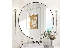 BEAUTYPEAK Round Mirror for Wall Decor