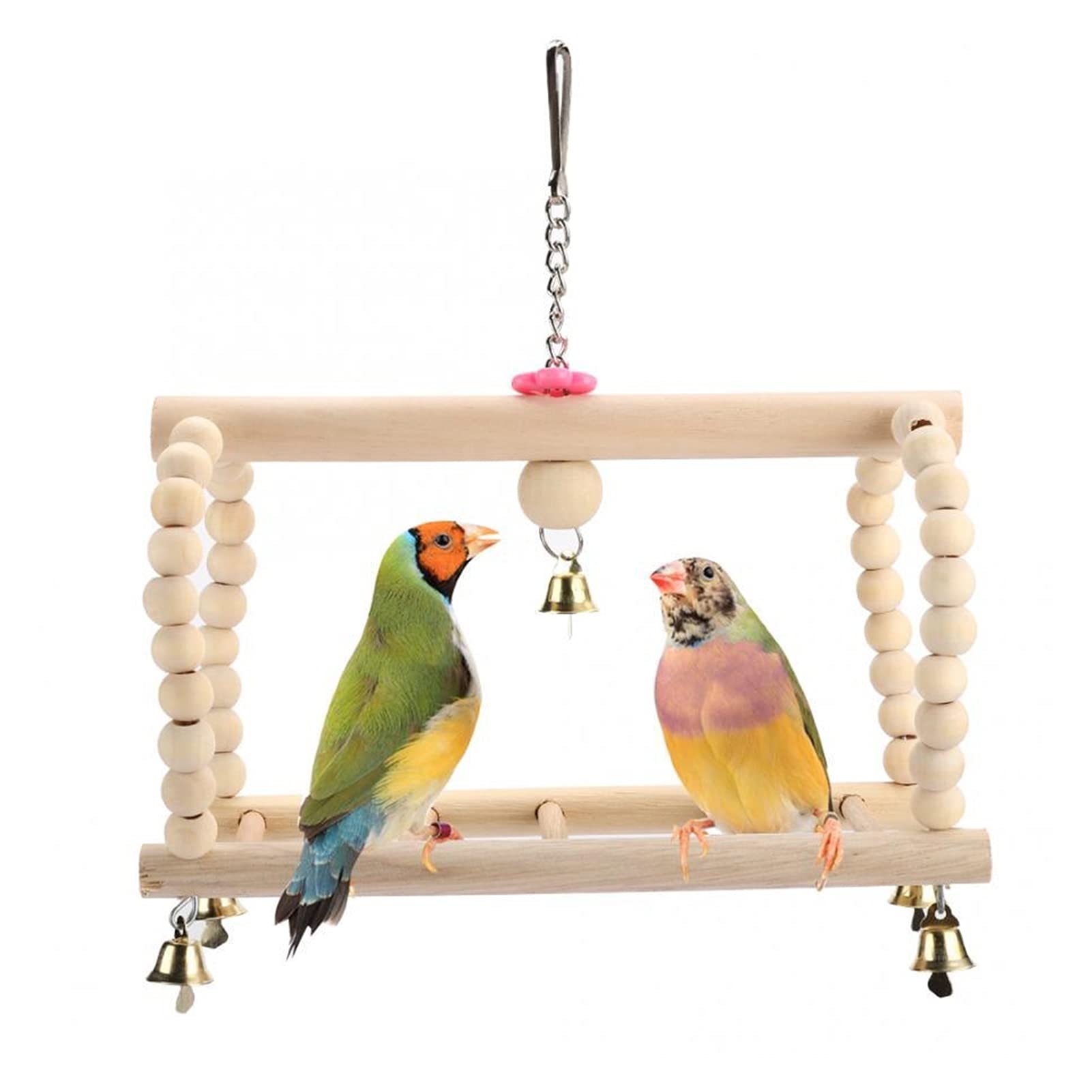 Vogelspielzeug 7 Teile/Satz Haustier Vogel Badewanne Spielzeug Hängende Papagei Klettern Leiter Biss Toys Pet Toy Swing Stand Budgie Sittich Käfig Spaß Spielzeug