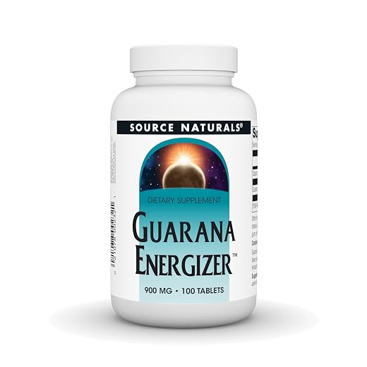 Source Naturals Guarana Energizer, 900 mg -100 Tablets