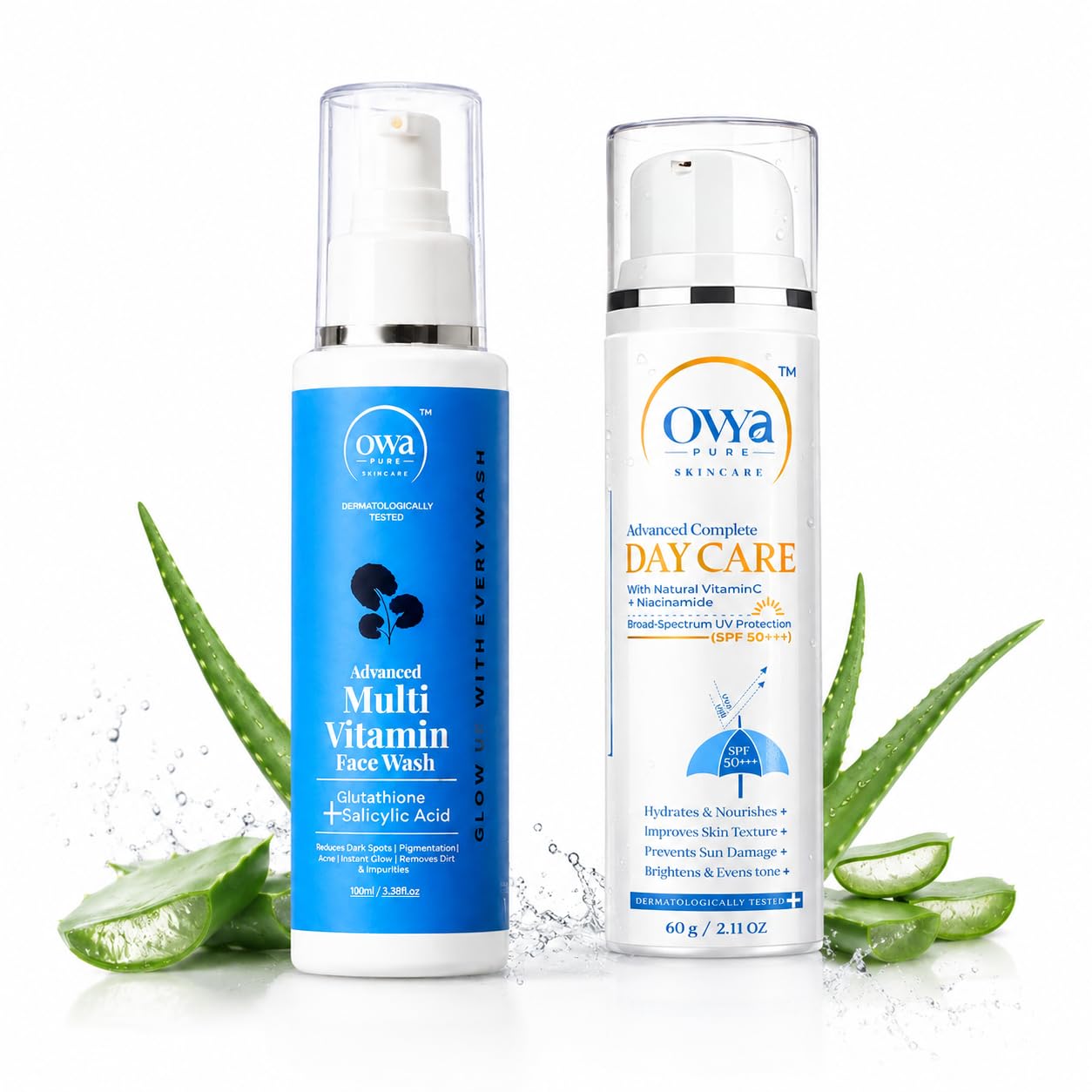 Ovya Pure 1% Salicylic Acid Face Wash & SPF 50 PA+++ Sunscreen Combo | Anti Acne Face Wash + 3-in-1 Sunscreen with Vitamin C Moisturizer Cream & Face Serum | UV Protection, Deep Cleansing | For Women & Men | 160ml-image-40