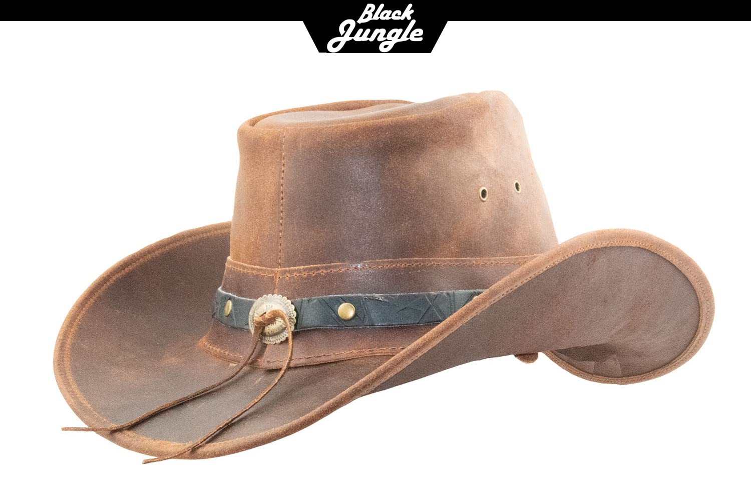 Black Jungle Ontario Outdoor Western - Sombrero de piel para hombre, unisex, diseño de Australia