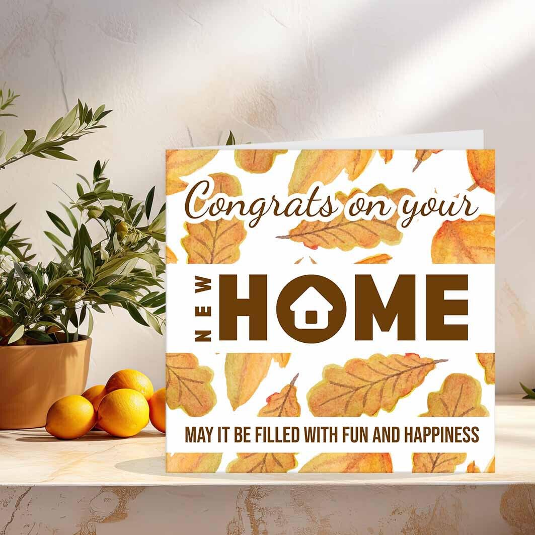 Carte De Pendaison De Crémaillère, Bonne Nouvelle Maison, Félicitations