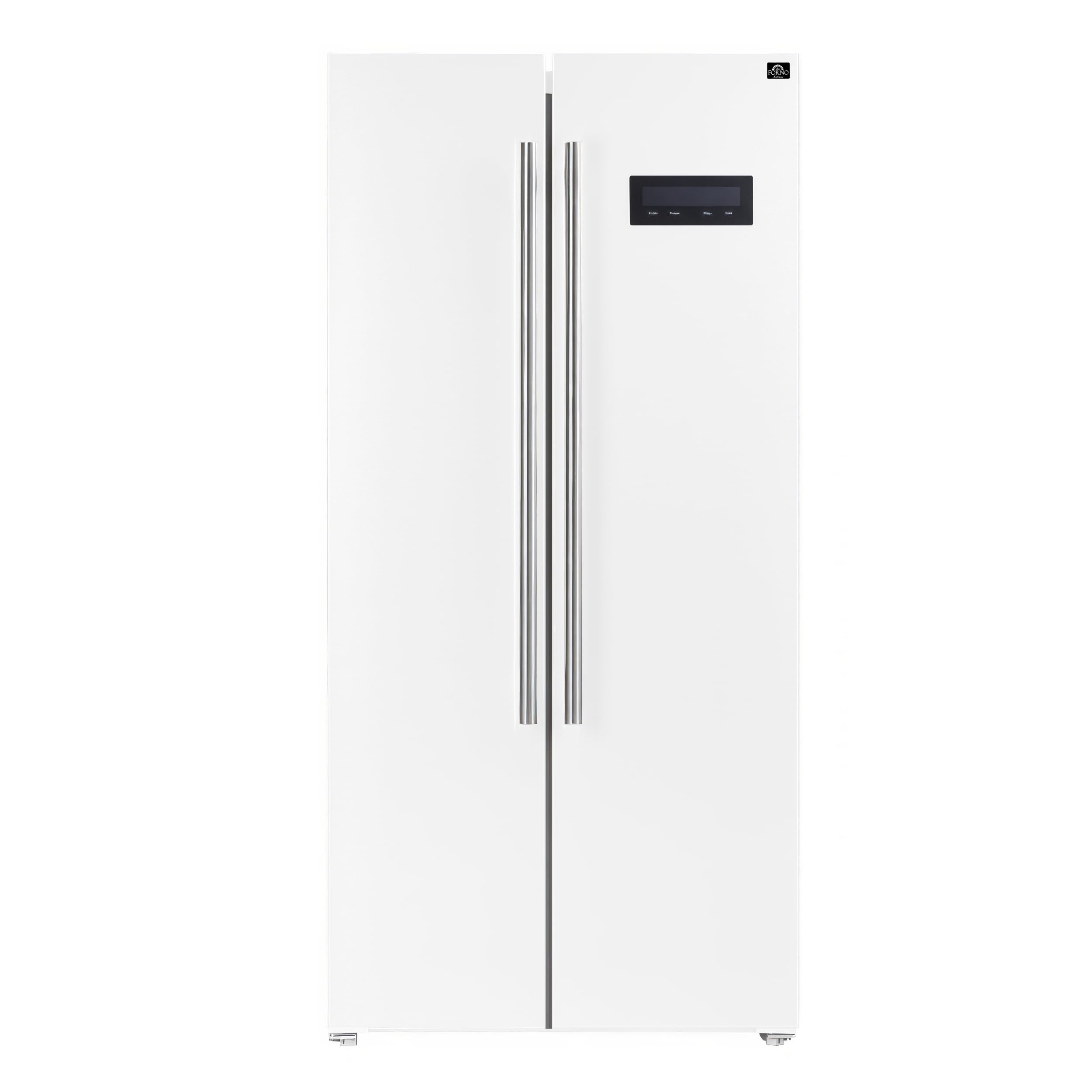 Forno Salerno 33-inch Side-by-Side Refrigerator - 15.6 Cu.Ft. Refrigerator for Kitchen with LED Touch Control, Fast Cool, Fast Freeze, (White) on Fridge.com