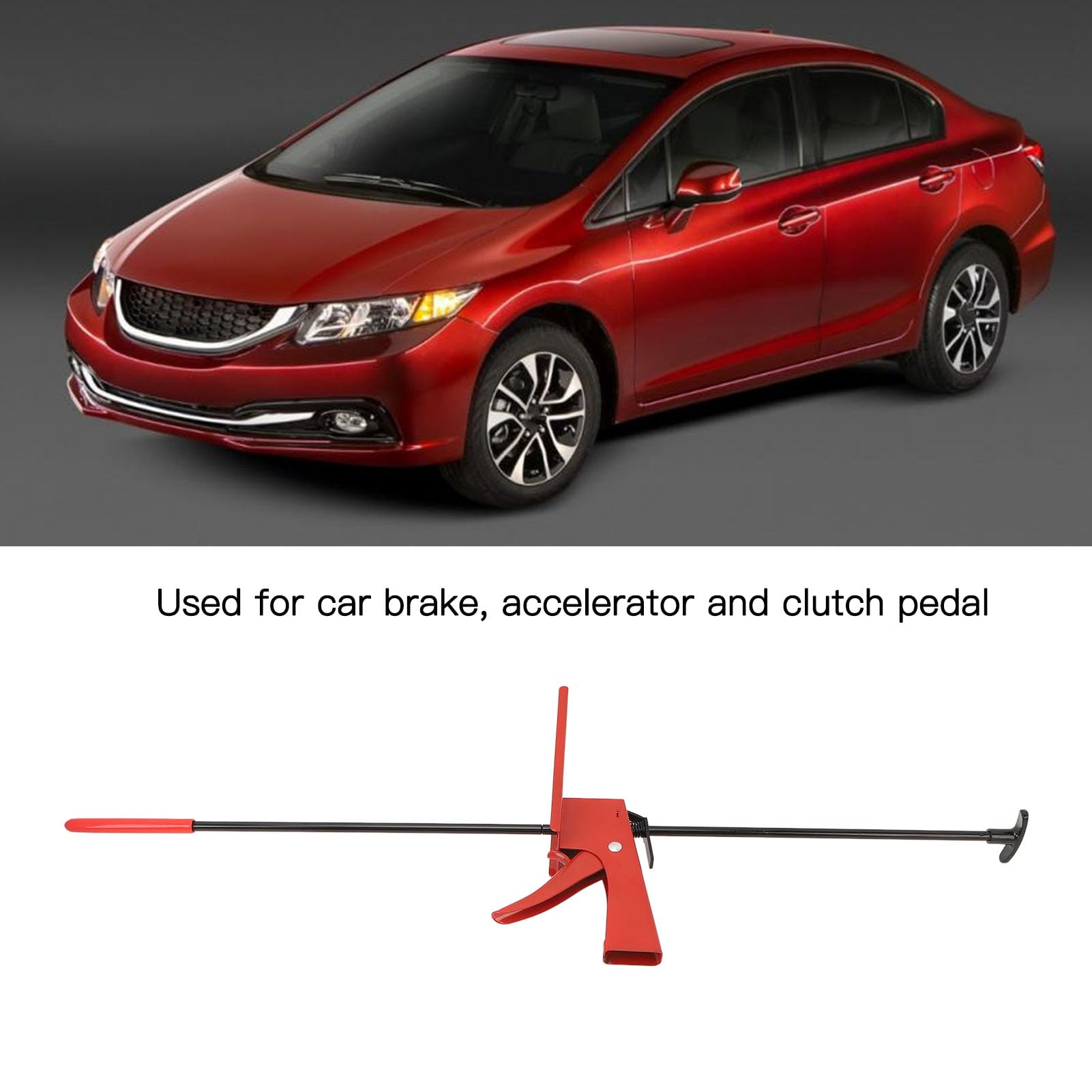 Pedale del Freno 28 Pollici Depressore Regolabile Anti -Pedale Depressore Strumento per Acceleratore Freno Automobile Pedale Frizione
