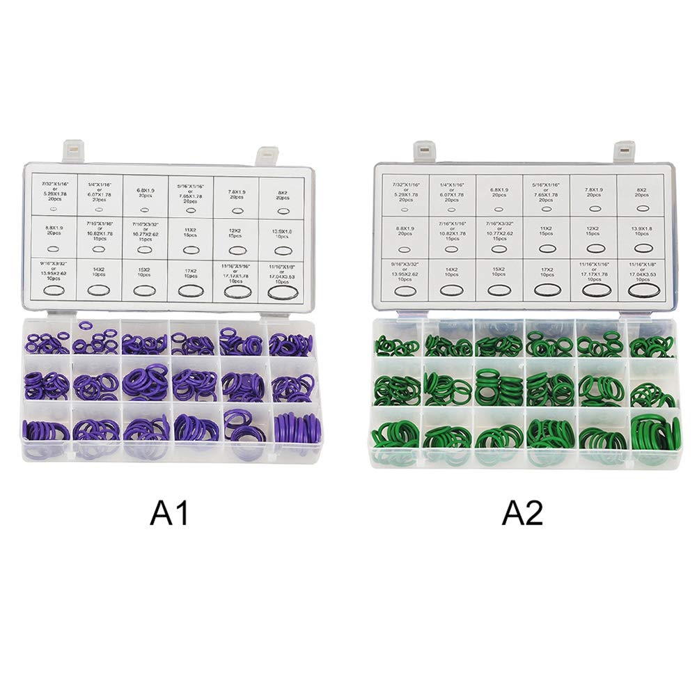 Kit De 270 Joints Toriques Pour Climatisation Auto - Caoutchouc, Différentes Tailles, Pour Compresseur, Collecteur, Système AC Voiture/camping-car