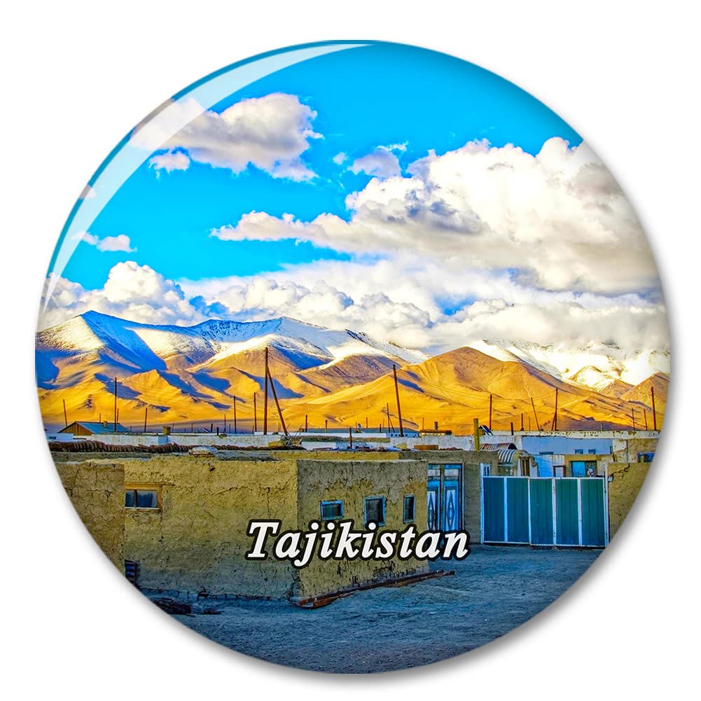 Cobrew 4Cm-Bxt5644 Tajikistan Fridge Refrigerator Magnet Decorative Magnet Sticker Travel Souvenir Collection Tourist City Gift Whiteboard Kitchen