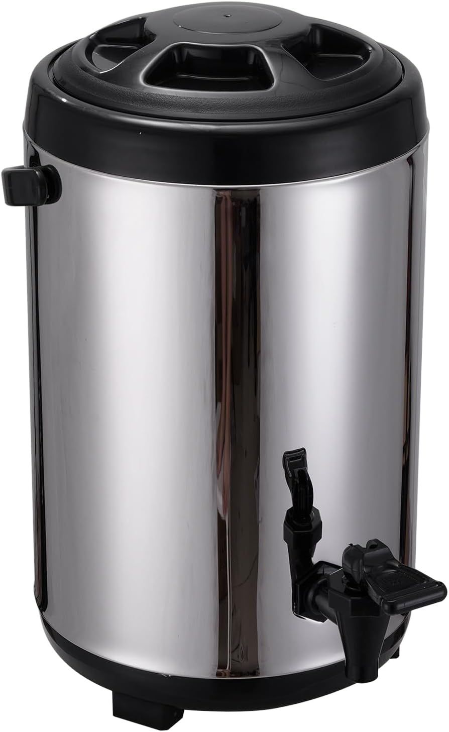 Hot Chocolate Dispenser - Portable Stainless Steel Thermal Beverage Dispenser | 8L Thermal Coffee Carafe Hot Water Dispenser, Hot Liquid Warmer for Activities, Parties