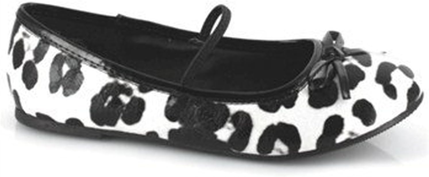 Ellie Shoes 0" Heel Cow Ballet Slipper Childrens. L BLKW