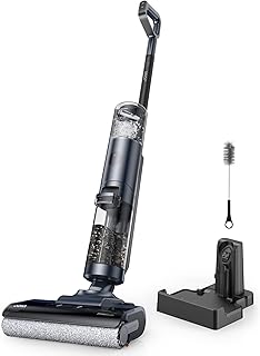JONR ED12 PRO Wet Dry Vacuum Cleaner,Vacuum Mop, Three Sided Cleaning,Hot Water Self-Cleaning,Hot Air Drying,Tangle-Free,Smart Hard Floor Cleaner Machine with Powerful Suction