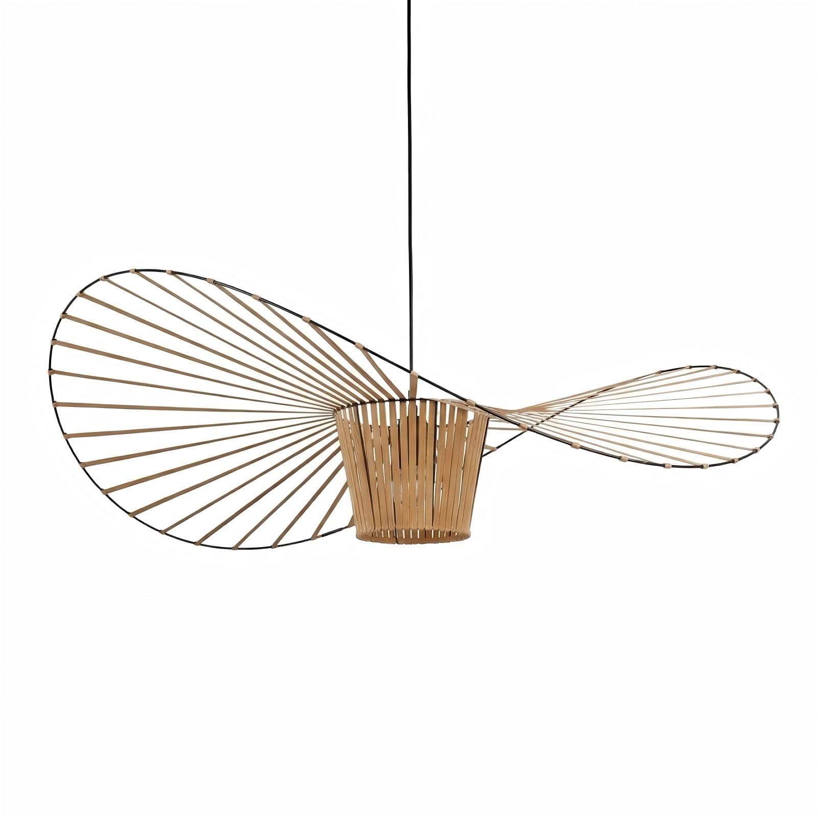 Lustre Vertigo Doré 80cm | Suspension moderne en fibre de verre pour salon