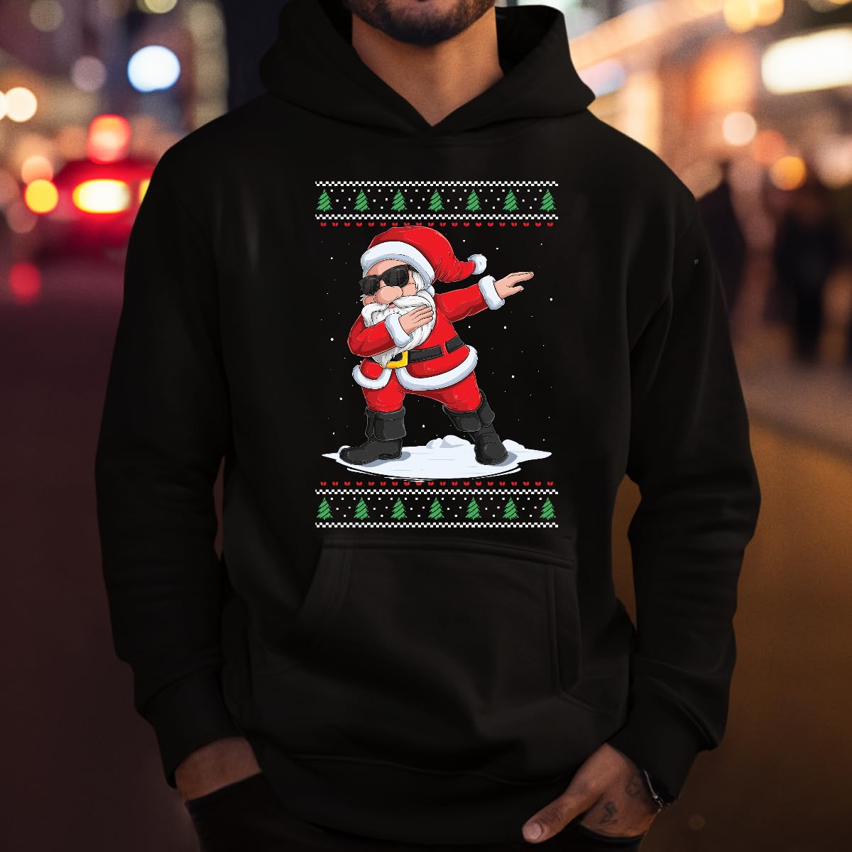 Dabbing - Maglione natalizio con Babbo Natale