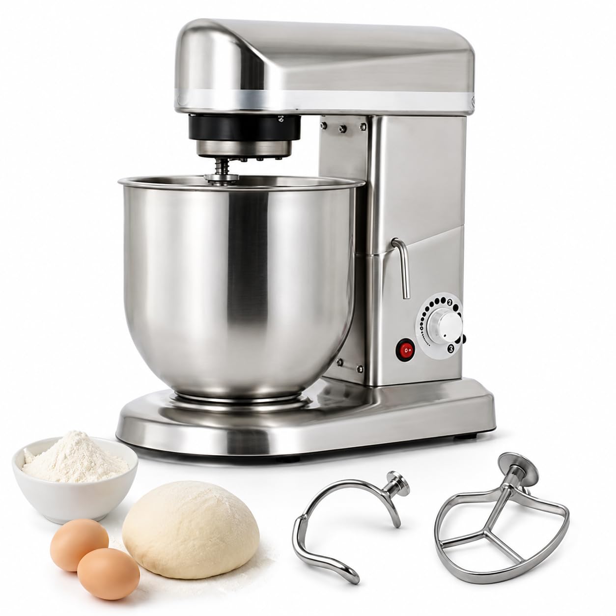 Impastatrice a spirale commerciale per cucina, 10 L, 500 W